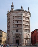Baptisterium in Parma, Italië