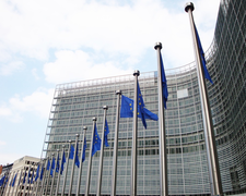 Vlaggen voor het Berlaymont gebouw